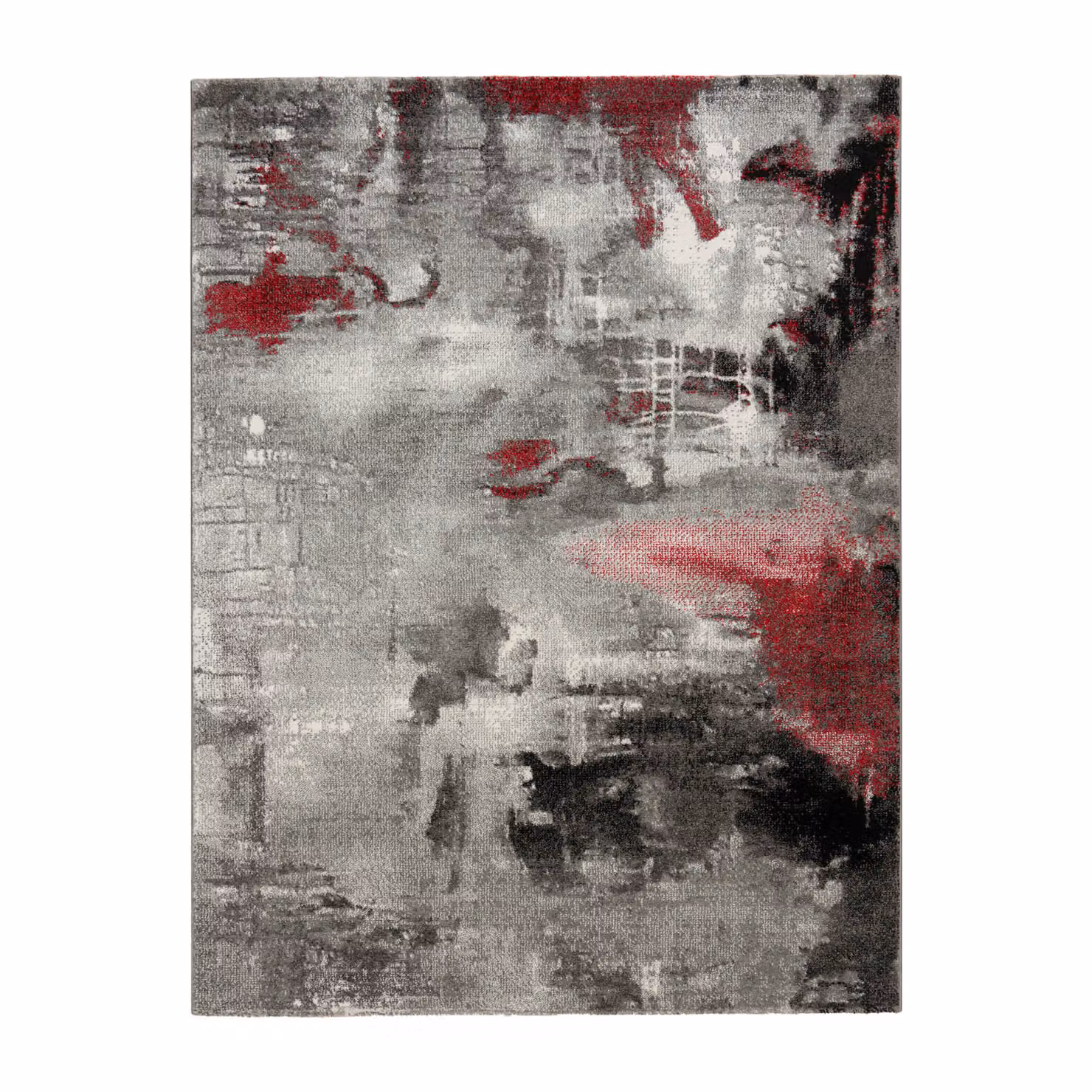 Tappeto Horizon rosso con design astratto vintage, L: 290 cm, P: 200 cm – 3