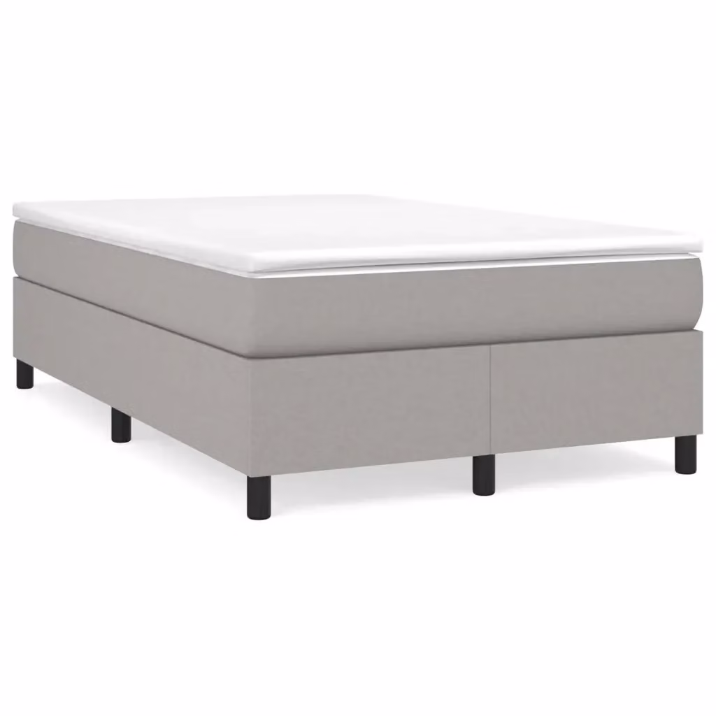 Struttura Letto a Rete a Molle Giroletto Design In Grigio Chiaro L: 120 cm, P: 200 cm – 2