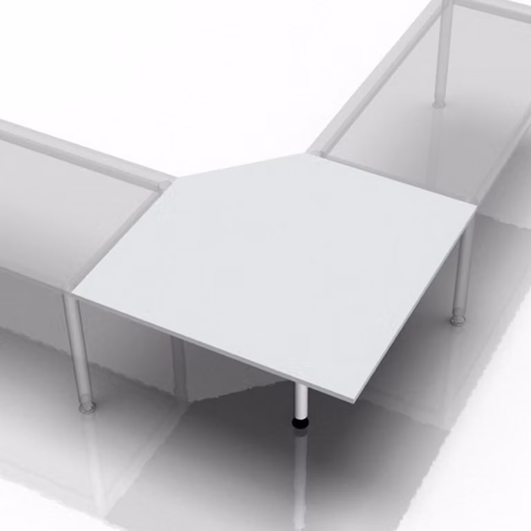 XBT12 W - Pannello trapezoidale 120x120 grigio