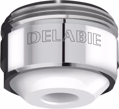 Ugello Delabie BIOSAFE per attacco a vite in uscita, con anello, M24x1 AG, 5l, 50pz.