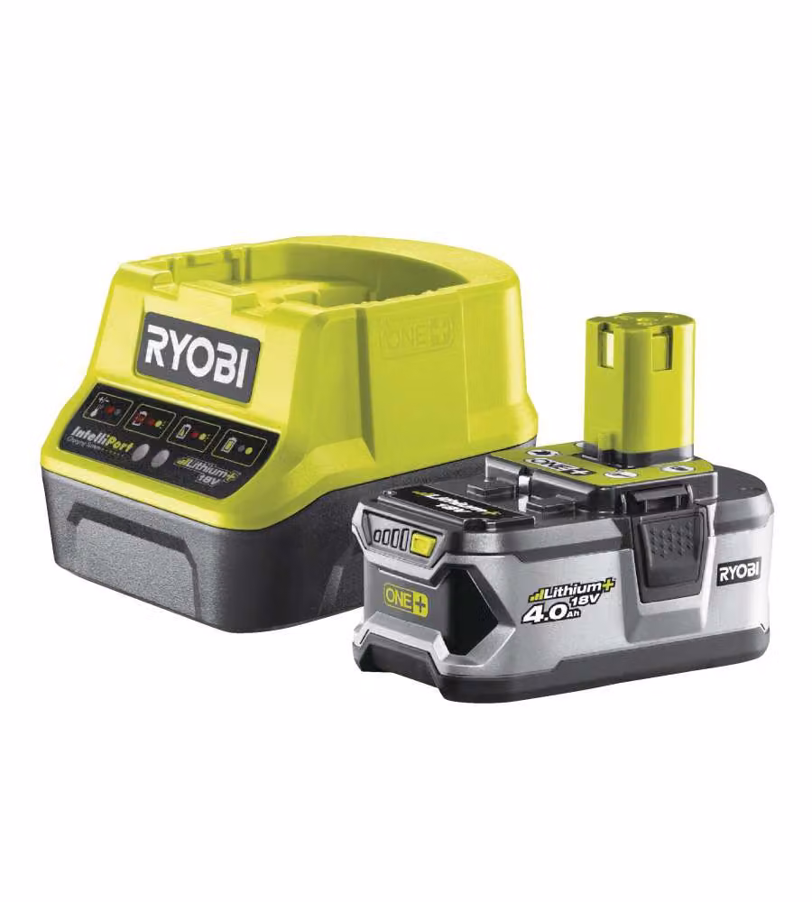 Ryobi Kit Batteria 4Ah Lithium+ e Caricabatteria 18V - Potente e Duraturo