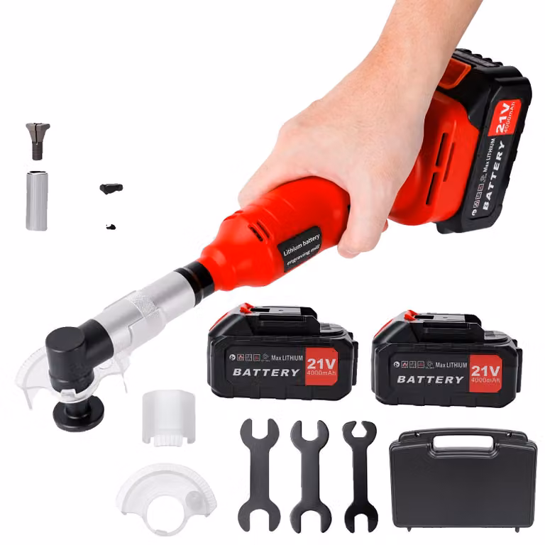 Levigatrice elettrica, potenza 600W, controllo a 5 velocità, con 2 batterie