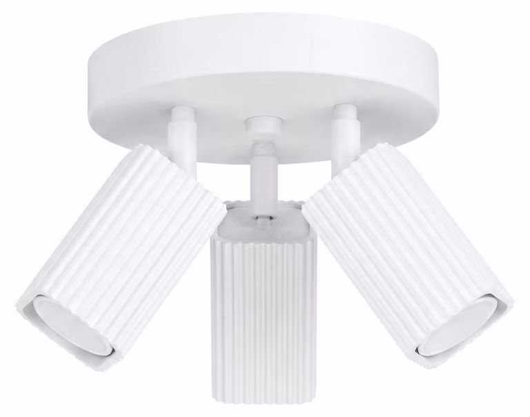 Plafoniera RAYO 3P bianca 3xGU10 10W alluminio 18x20x20cm Sollux Lighting