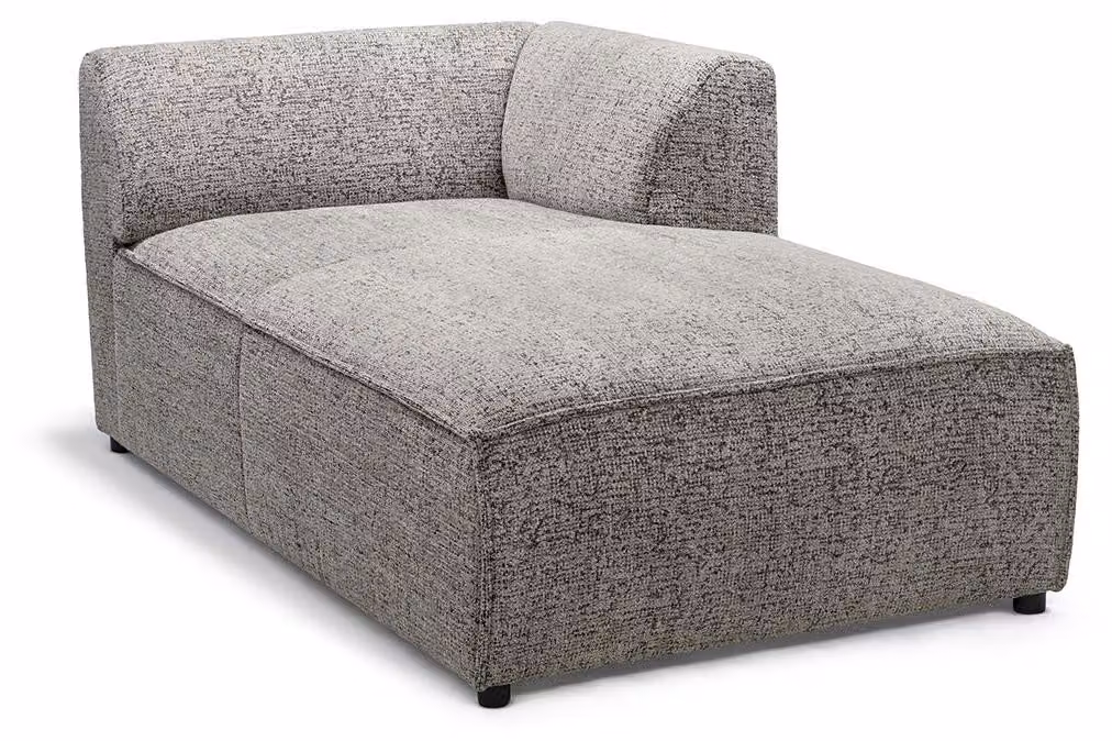 Modulo laterale destro "Brick" per divano, imbottito, colore beige tenue