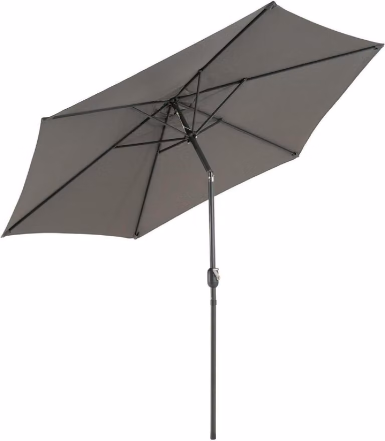 Ombrellone VCM Ø 2,9 m | ombrellone con manovella | inclinabile idrorepellente | protezione UV 50 + | antracite