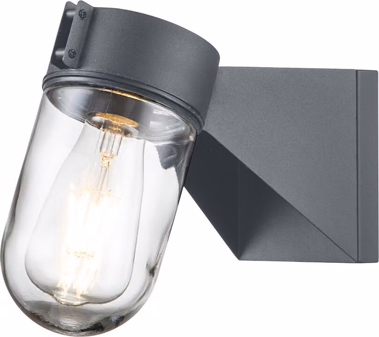 Lampada da parete per esterni grigia E27 40W Portofino Elstead
