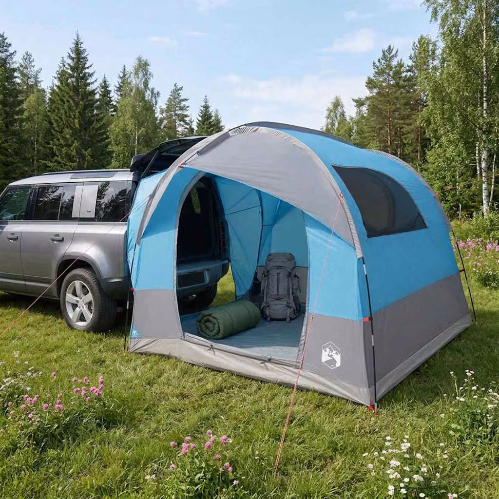 Tenda da tailgate con tendone impermeabile vidaXL per 4 persone, Blu