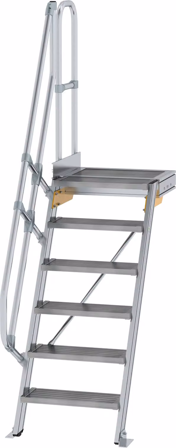 Scala in alluminio con piattaforma 60° 300366
