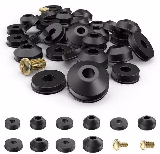 Set di riparazione per rubinetti composto da 58 pezzi, per la riparazione di O-ring e guarnizioni in gomma sui rubinetti.
