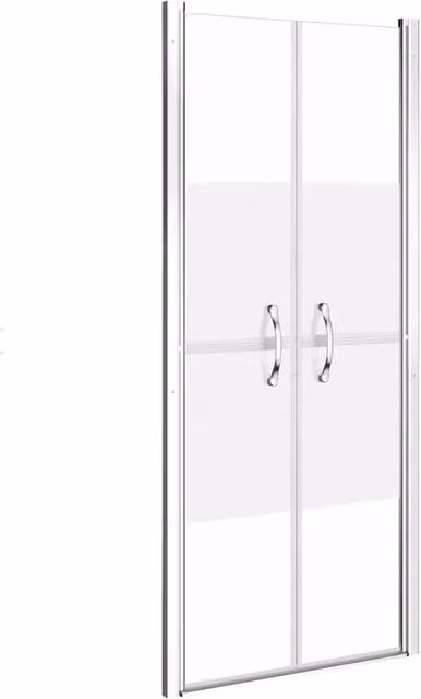 Porta doccia per nicchia ESG in vetro semi-opaco L: 76 cm, H: 190 cm