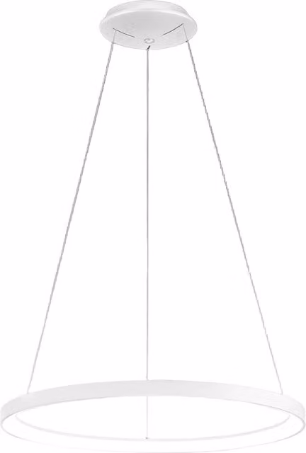 Lampada a Sospensione Krizia S/G 3000K 60W 4800lm in Alluminio Bianco Satinato, LED Dimmerabile, Design Moderno - Gealuce