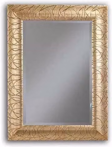 Specchiera oro con vetro molato misure l.72 h.98 - Mobili 2G