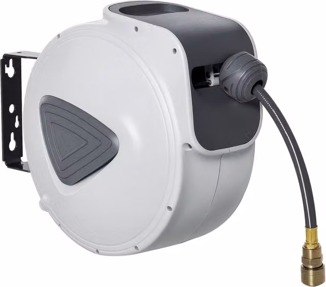 Avvolgitubo Automatico Minimal Grigio da 20m per Montaggio a Parete