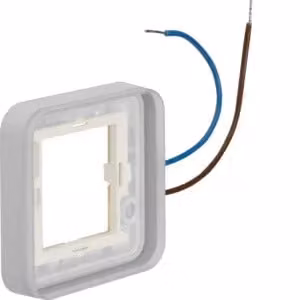 Berker 13383502 Cornice singola, illuminabile 12...24 V, per scatola da incasso AP bianco polare opaco Berker W.1