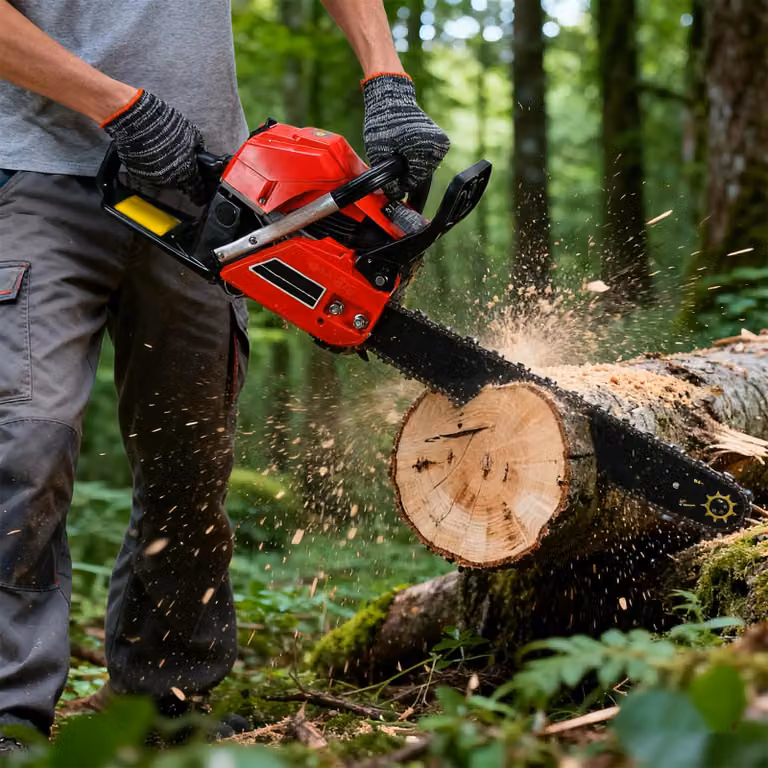 Troncatrice elettrica - Lame da 20 pollici - Potenza di 9800 W - Ideale per lavori di falegnameria e giardinaggio