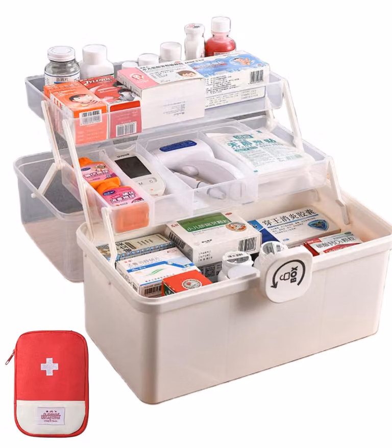 Contenitore multifunzionale con 3 ripiani, 34 cm, colore bianco