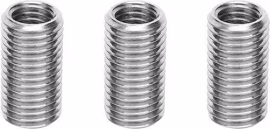 Set di viti in acciaio inossidabile M12/M16 - confezione da 10 pezzi - lunghezza 30 mm - resistenti agli urti - con inserto