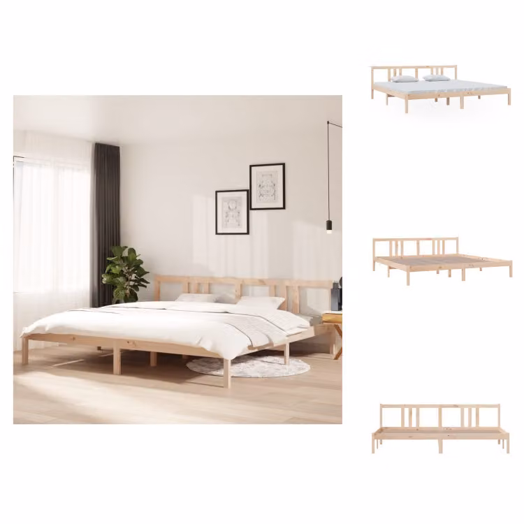 vidaXL Letto in legno massiccio 200x200 cm - Letti & reti
