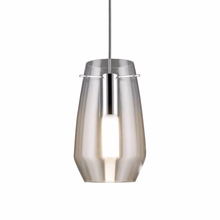 Paulmann Paralume Vento, trasparente, Ø 17 cm, vetro Vento, Chiaro / Trasparente, Soggiorno / Sala da pranzo, Vetro, Moderno