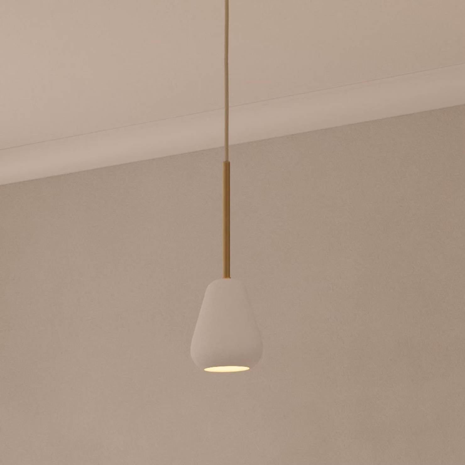 Nuura Aps Lampada a sospensione Anoli Spot, dimmerabile, Bianco / Opale, Soggiorno / Sala da pranzo, Metallo, Scandinavo, Lampada a sospensione