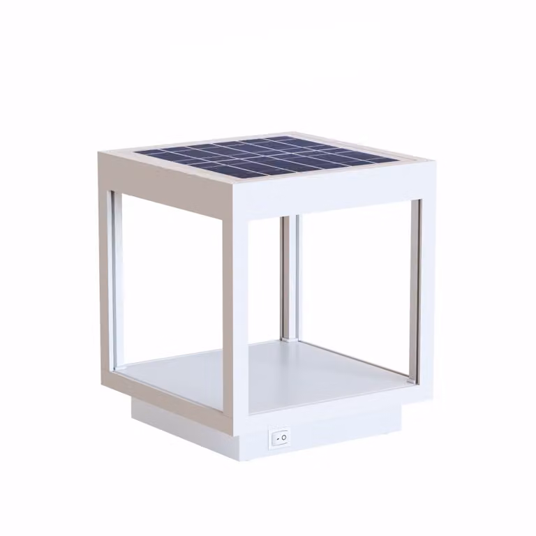 Lanterna Visor Solare a Led da 3,5w a batteria, IP54 Bianco