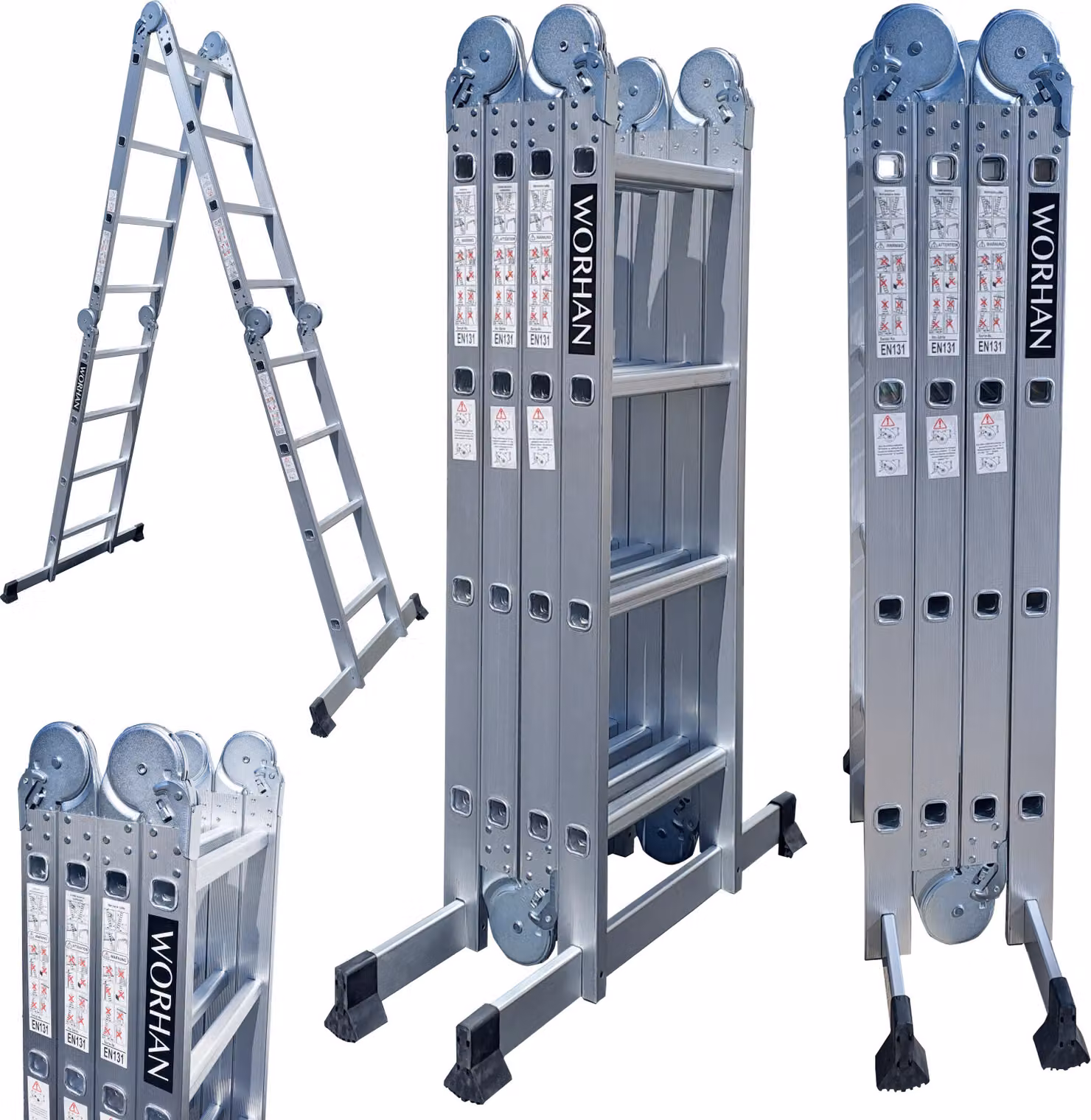 Worhan Scala Multipurposo Scala In Acciaio 460Cm Da Scala In Alluminio Nuova 4,6M Ks4.6