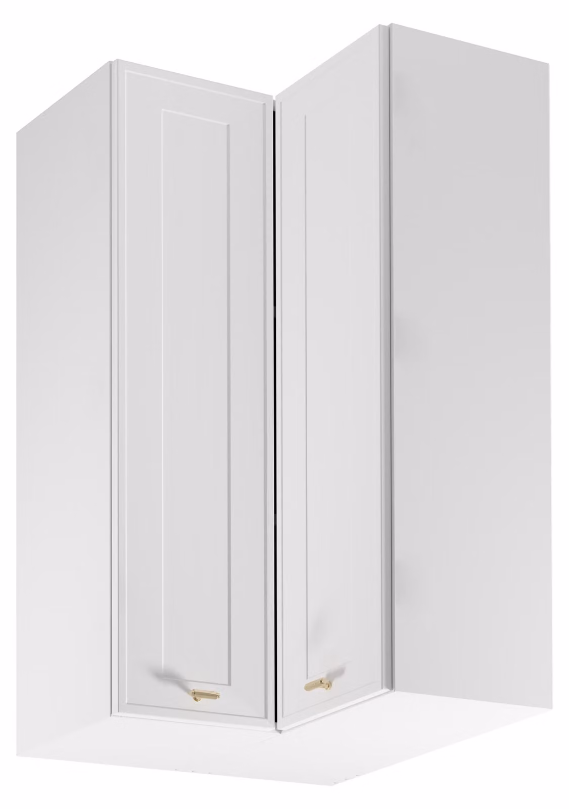 Mobile angolare alto SALERNO - 60x60 cm, bianco