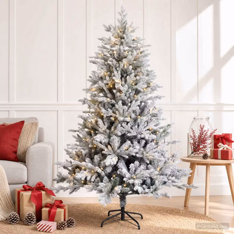 vidaXL Albero di Natale Artificiale con Rami Pieghevoli 150 cm 150 LED