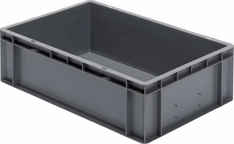 LA-KA-PE Contenitore da trasporto impilabile L600xL400xH175mm - TK600/175-0 VERDE