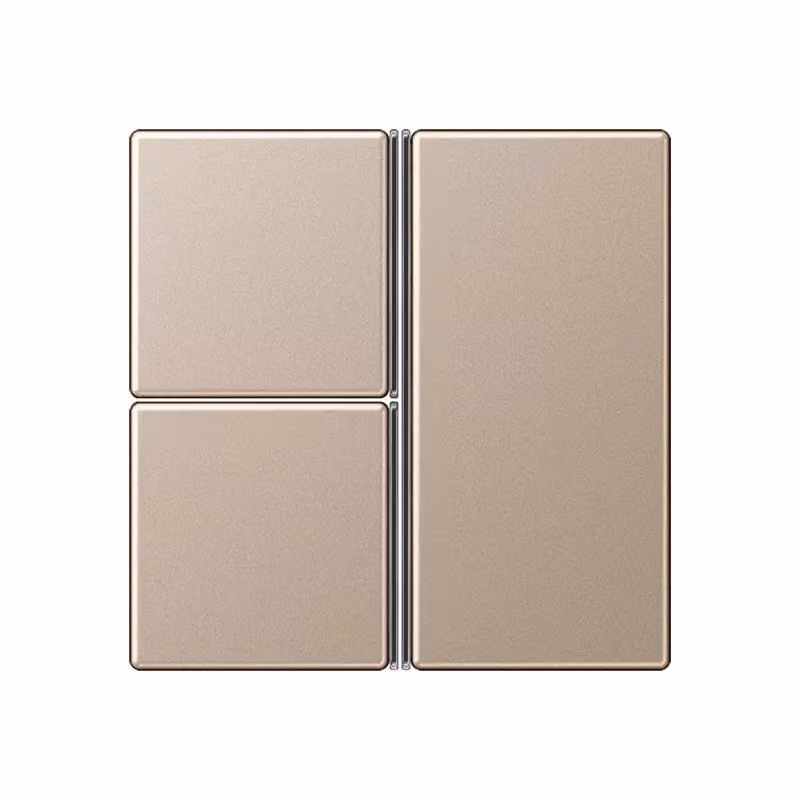 Jung A403TSACH Set di pulsanti a 3 tasti, completo, color champagne