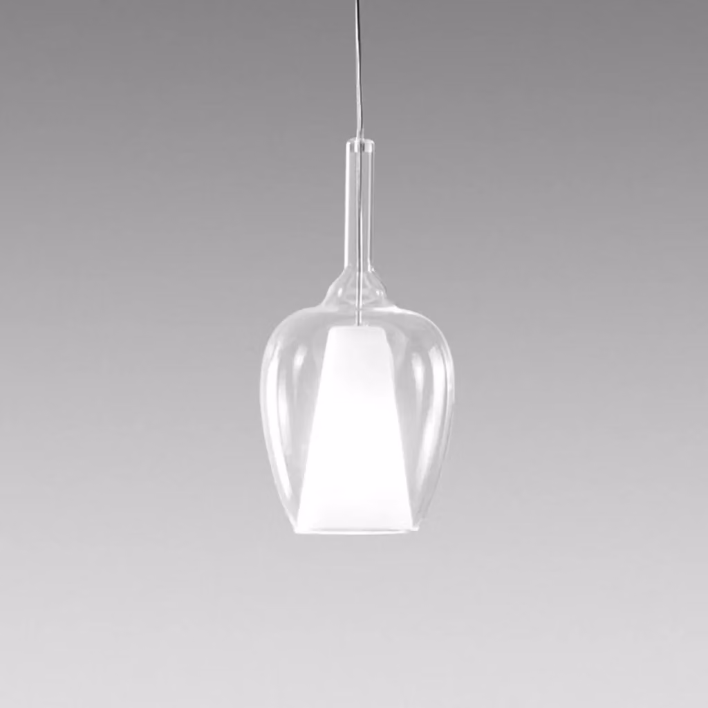 Lampada a Sospensione OFELIA S/10 Gea Luce Trasparente in Vetro con Attacco E27 – 2