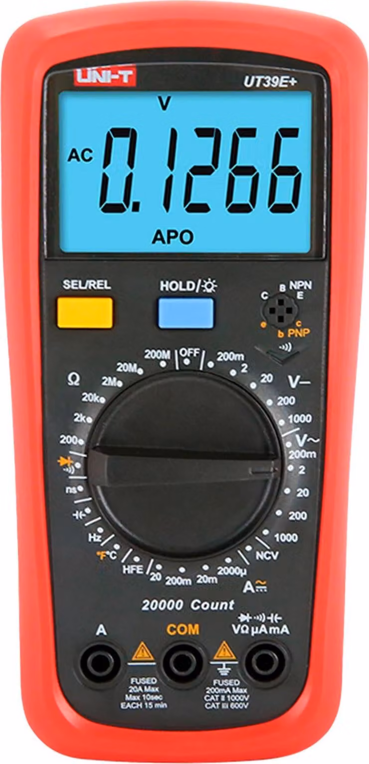 Multimetro elettrico portatile UT39E+ di Uni-T