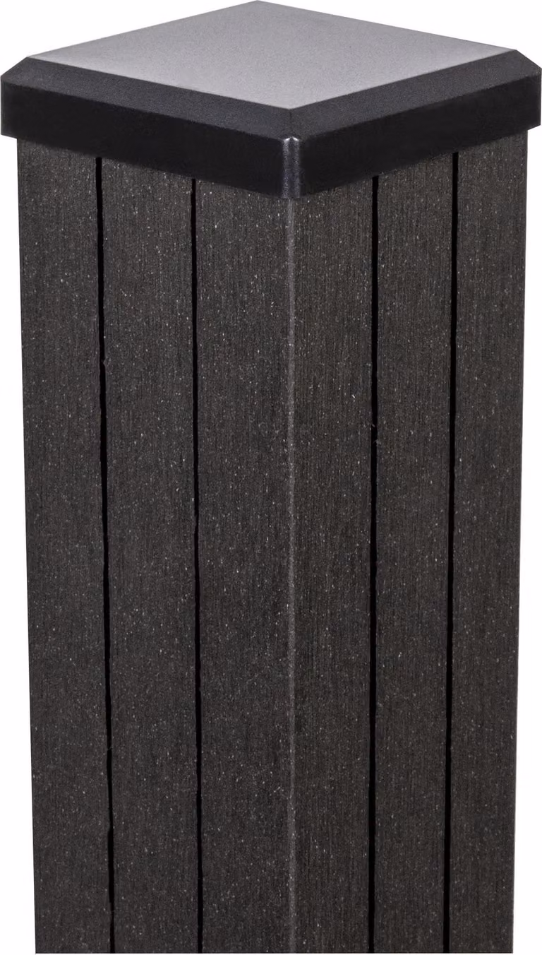 Elemento per recinzione GroJa Palo da fissare con tasselli 7 x 7 cm incl. cappuccio antracite 1000 mm