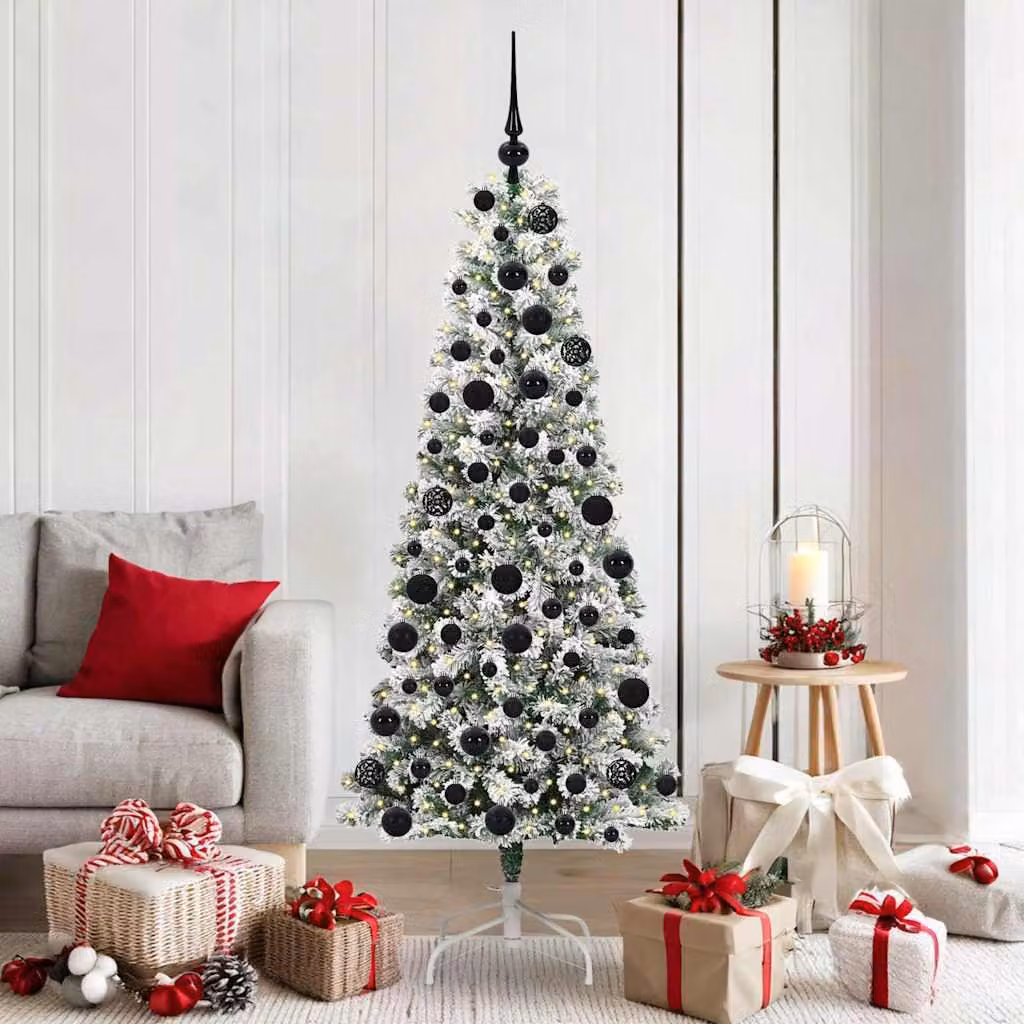 Maison Exclusive - Albero di Natale artificiale pieghevole verde e bianco 180 cm