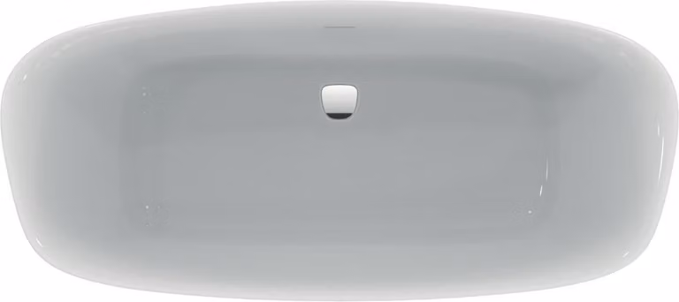Ideal Standard Dea Baignoire en pose libre Duo 1800x800x610mm, avec garniture d'écoulement, blanc, E306701, E306701