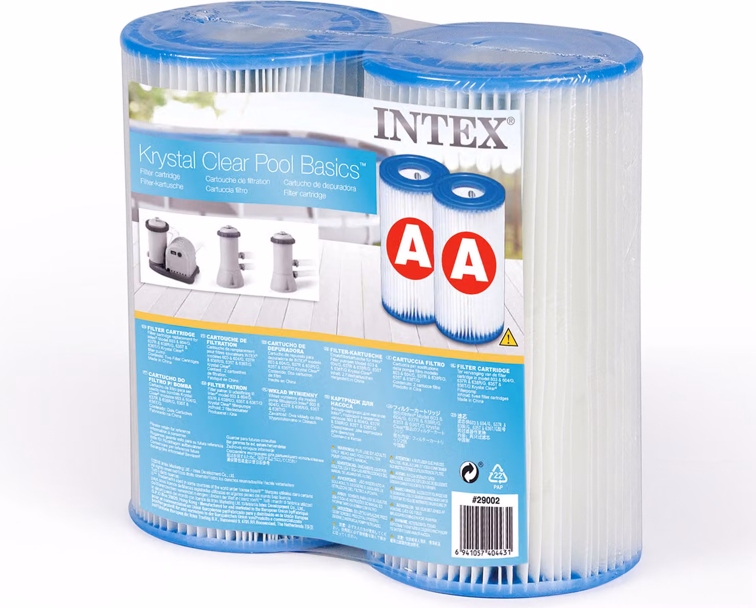Filtri di tipo A - per pompa piscina INTEX 29000 - 2 pezzi
