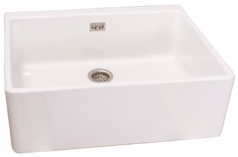 Casa Padrino lavabo in Vetroceramica stile country bianco 60 cm - Accessori bagno