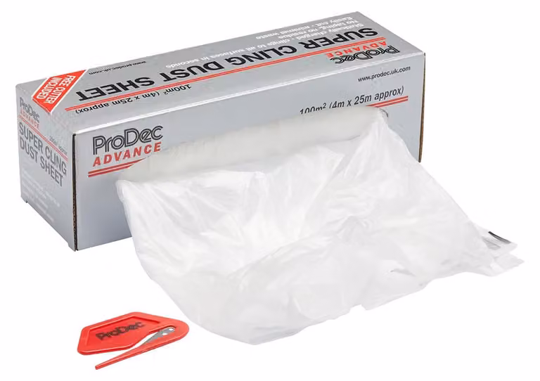 ProDec Advance, rotolo di pellicola protettiva in polietilene, autoadesiva, formato 4 m x 25 m, copertura 100 m²