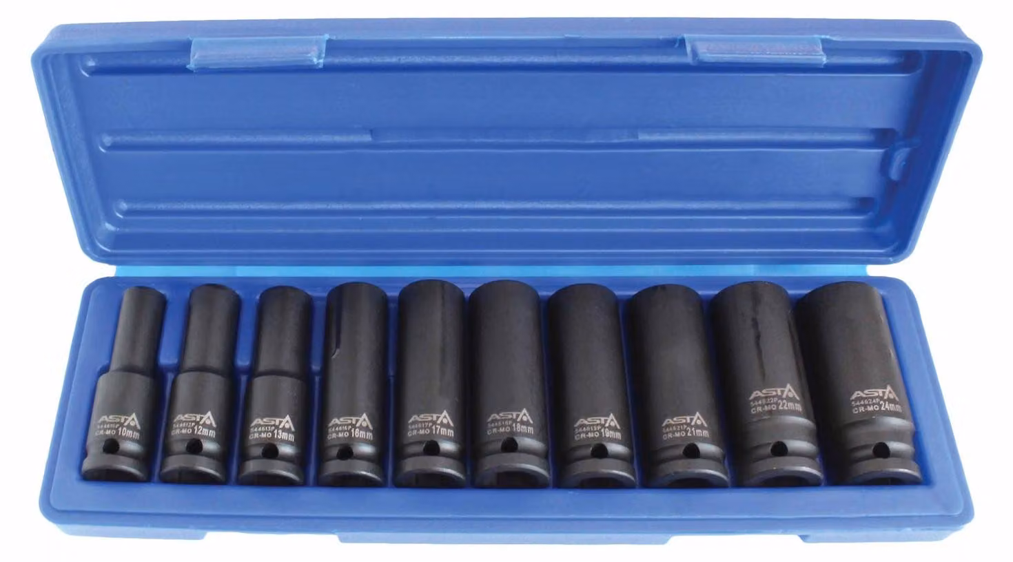 Set bussole a impatto , 1/2'', 10-24 mm, per riparazioni auto e cambio gomme, Asta