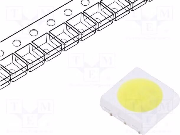 5 LED, 5000-6000K, bianco freddo, tecnologia SMD, 8500÷9500 mcd, 18 lm, 5050, angolo di emissione 120°, 60 mA, modello FYLS-5050LUWC