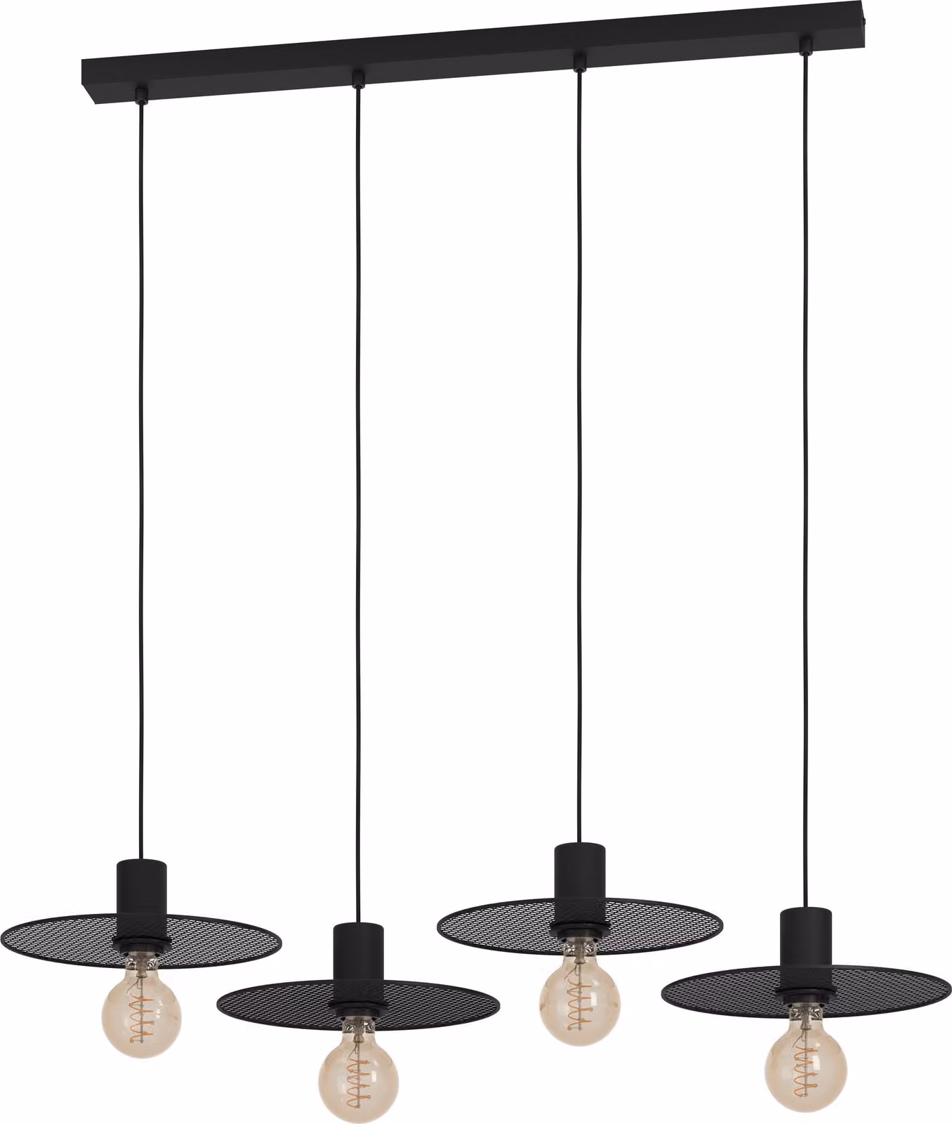 Eglo 43732 IKESTON E27 4 vie a sospensione 980x280mm nero