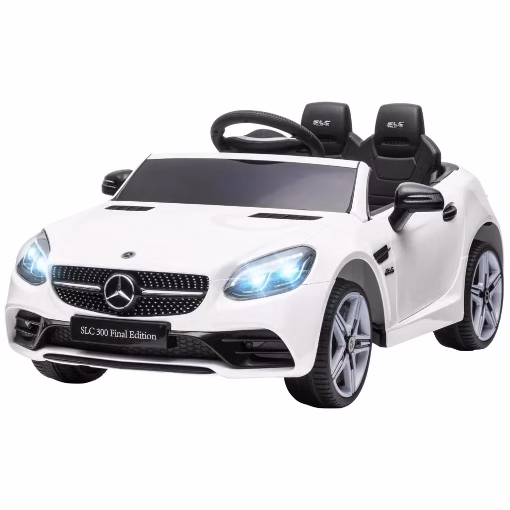 Macchina Elettrica per Bambini Mercedes SLC 300 con Telecomando, Bianco, L: 107 cm, P: 62.5 cm, H: 44 cm – 2