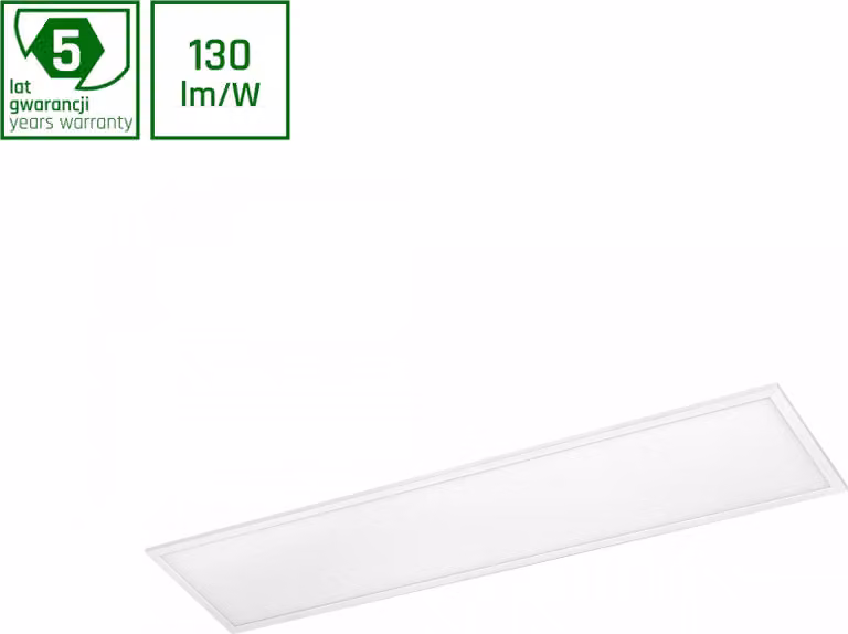 Pannello LED Spectrum ALGINE, retroilluminato, 40W, con driver Philips, forma rettangolare, dimensioni 30x120cm, luminosità 5200lm, angolo di illuminazione 120°, grado di protezione IP20, luce calda 3000K