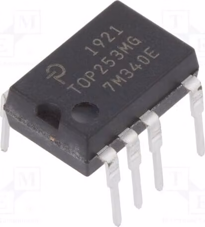 1 unità, convertitore AC/DC, SMPS, package SDIP-10C, TOP253MG, regolatore di tensione, circuiti PWM