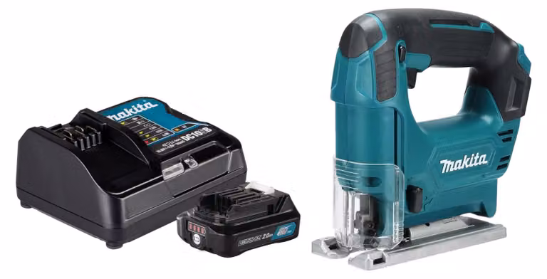 Seghetto alternativo a batteria Makita JV 101 DSA1 12 V max. 65 mm + 1x batteria ricaricabile 2,0 Ah + caricabatterie