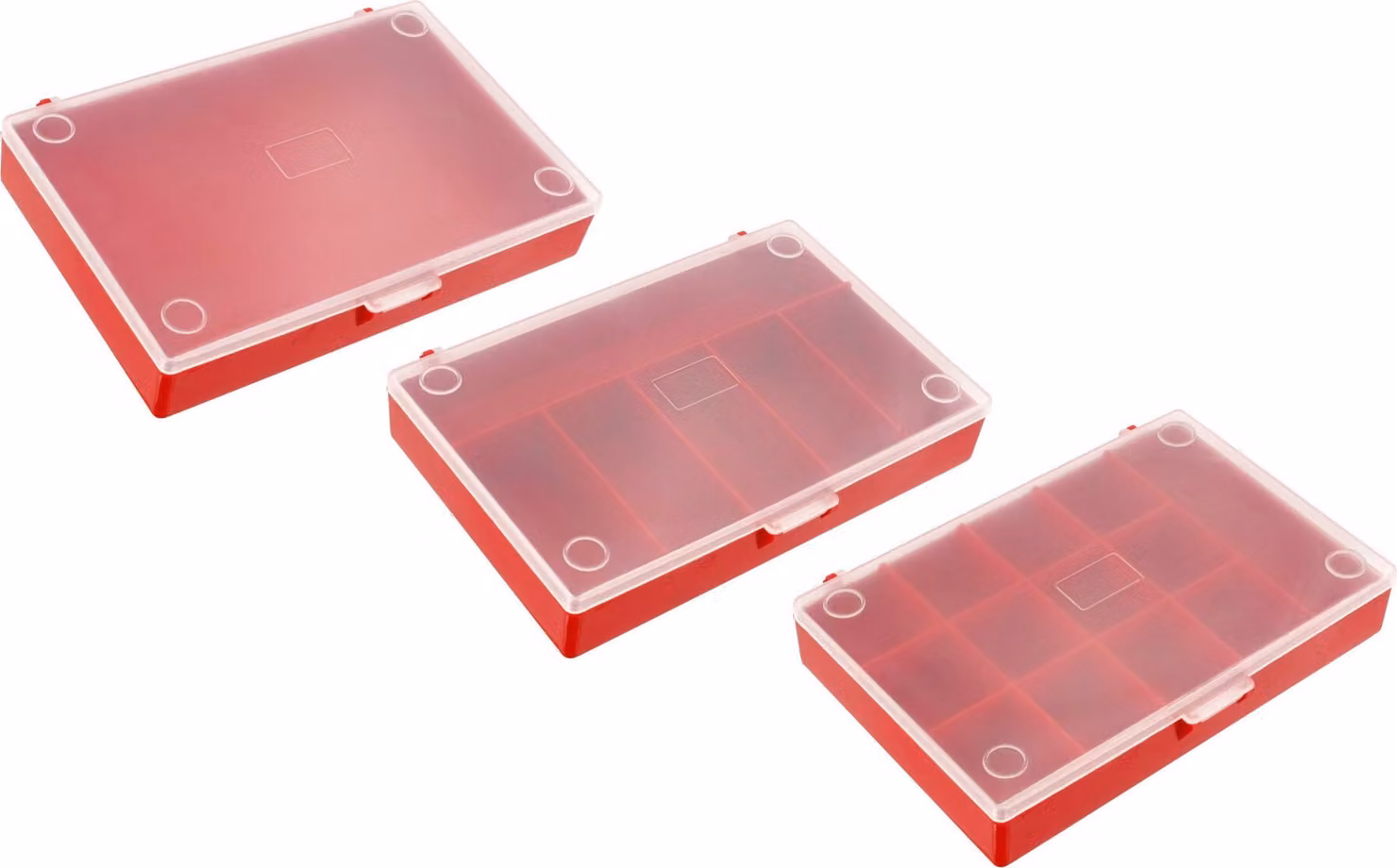 Set di casse in plastica 3 pz. vuote
