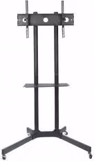 Techly Supporto a pavimento con mensola trolley per TV LCD LED Plasma da 30 a 65 pollici Nero ICA TR6