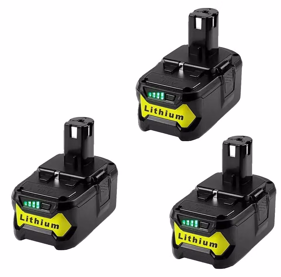 Batterie, capacità 6000 mAh, compatibili con utensili elettrici, confezione da 3 pezzi