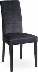 Sedia Briolina in tessuto grigio con struttura imbottita design moderno