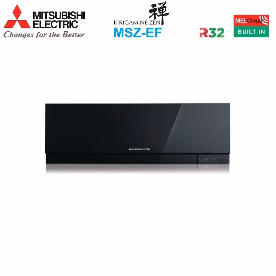 Condizionatore Dual Split Mitsubishi Electric Kirigamine Zen Black 7+12 con MXZ-2F53VF R-32 e Wi-Fi Integrato Nero – 2